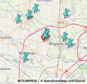 Mappa Via Moglianese P., 30037 Scorzè VE, Italia (3.75455)