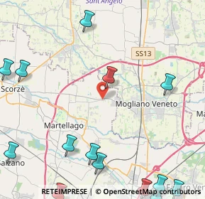 Mappa Via Moglianese P., 30037 Scorzè VE, Italia (7.20889)