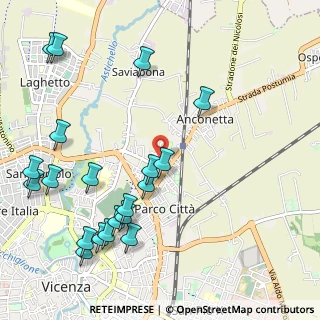Mappa Via Pola, 36100 Vicenza VI, Italia (1.2945)