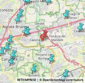 Mappa Via S. Pellico, 20867 Caponago MB, Italia (3.024)