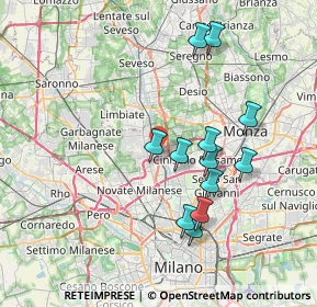 Mappa Corte delle Rondini, 20037 Paderno Dugnano MI, Italia (7.015)
