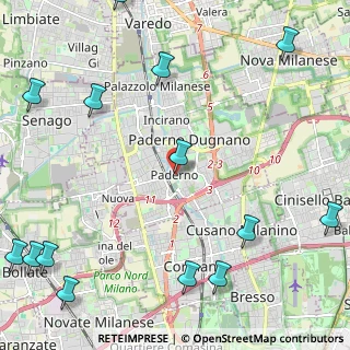 Mappa Corte delle Rondini, 20037 Paderno Dugnano MI, Italia (3.33357)