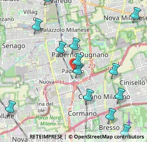 Mappa Corte delle Rondini, 20037 Paderno Dugnano MI, Italia (2.56786)
