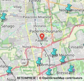 Mappa Corte delle Rondini, 20037 Paderno Dugnano MI, Italia (3.56818)