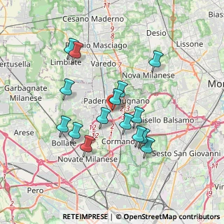 Mappa Corte delle Rondini, 20037 Paderno Dugnano MI, Italia (3.21867)