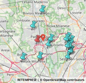 Mappa Corte delle Rondini, 20037 Paderno Dugnano MI, Italia (3.95933)