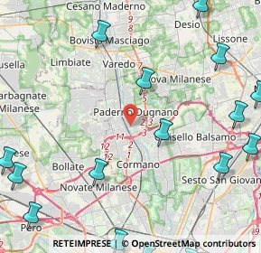 Mappa Corte delle Rondini, 20037 Paderno Dugnano MI, Italia (6.61353)