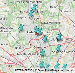 Mappa Corte delle Rondini, 20037 Paderno Dugnano MI, Italia (5.938)
