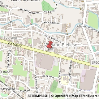 Mappa Via Milano, 119, 13856 Vigliano Biellese, Biella (Piemonte)