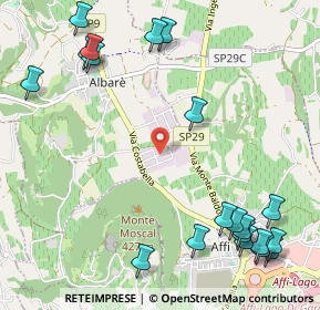 Mappa Via Galvani, 37010 Affi VR, Italia (1.464)