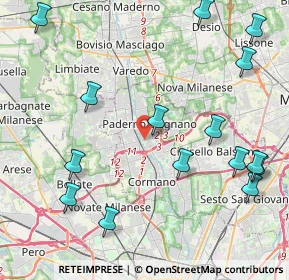 Mappa Via Fante D'Italia, 20037 Paderno Dugnano MI, Italia (5.25133)