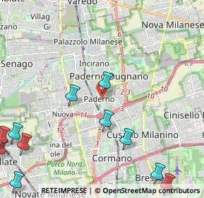 Mappa Via Fante D'Italia, 20037 Paderno Dugnano MI, Italia (3.13727)