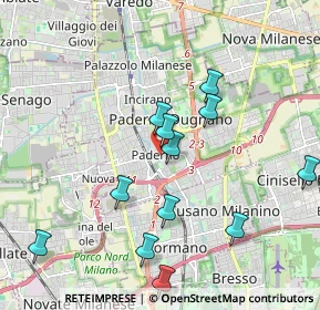 Mappa Via Fante D'Italia, 20037 Paderno Dugnano MI, Italia (2.29357)