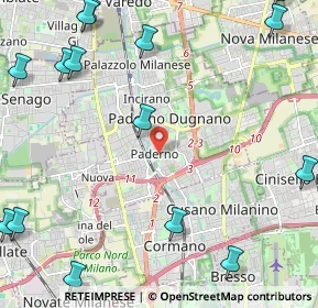 Mappa Via Fante D'Italia, 20037 Paderno Dugnano MI, Italia (3.34688)