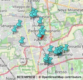 Mappa Via Fante D'Italia, 20037 Paderno Dugnano MI, Italia (1.89)