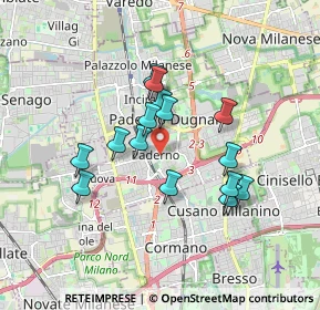 Mappa Via Fante D'Italia, 20037 Paderno Dugnano MI, Italia (1.44867)