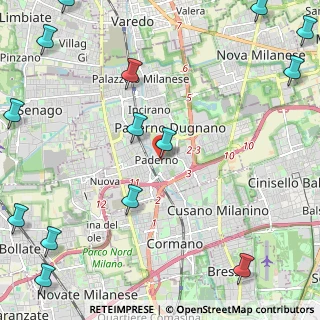 Mappa Via Fante D'Italia, 20037 Paderno Dugnano MI, Italia (3.44357)