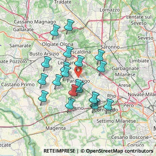 Mappa Via Mentana, 20015 Parabiago MI, Italia (6.408)