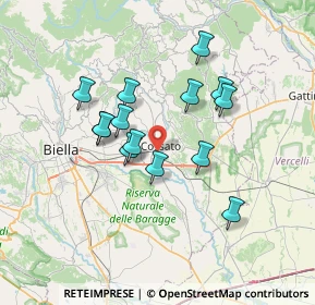Mappa Viale Paietta, 13836 Cossato BI, Italia (5.91143)