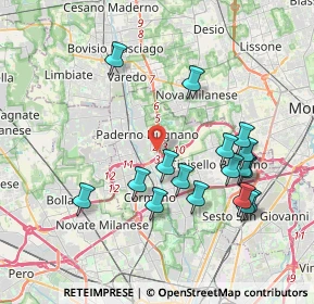 Mappa Via Giovanni Verga, 20037 Paderno Dugnano MI, Italia (3.90353)