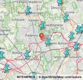 Mappa Via Giovanni Verga, 20037 Paderno Dugnano MI, Italia (6.56556)