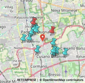 Mappa Via Concordia, 20037 Paderno Dugnano MI, Italia (1.45643)