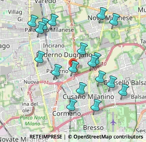 Mappa Via Concordia, 20037 Paderno Dugnano MI, Italia (1.98333)