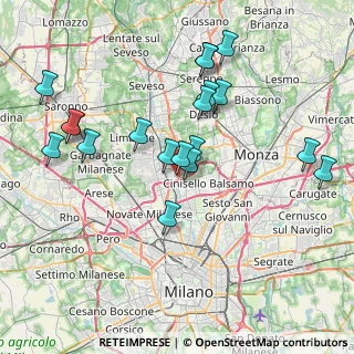 Mappa Via Giovanni Verga, 20037 Paderno Dugnano MI, Italia (7.86526)