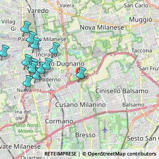 Mappa Via de Nicola, 20037 Paderno Dugnano MI, Italia (2.635)