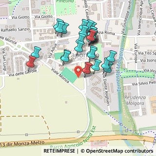 Mappa Via Don Natale Villa, 20867 Caponago MB, Italia (0.20714)