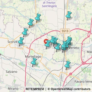 Mappa Via Perosi, 30030 Scorzè VE, Italia (3.6575)