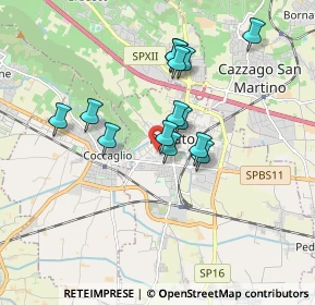 Mappa Via Cesare Beccaria, 25038 Rovato BS, Italia (1.44857)