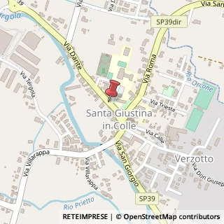Mappa Via Dante,  5, 35012 Santa Giustina in Colle, Padova (Veneto)