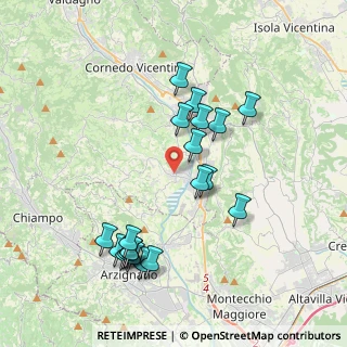 Mappa Via dei Gemo, 36070 Trissino VI, Italia (3.96)