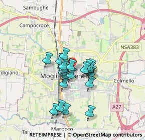 Mappa Via A. Vanzo, 31021 Mogliano Veneto TV, Italia (1.241)