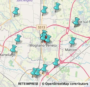 Mappa Via A. Vanzo, 31021 Mogliano Veneto TV, Italia (4.30125)