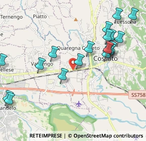 Mappa Via Quintino Sella, 13852 Quaregna BI, Italia (2.417)