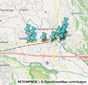 Mappa Via Quintino Sella, 13852 Quaregna BI, Italia (1.34063)
