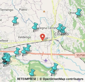 Mappa Via Quintino Sella, 13852 Quaregna BI, Italia (3.247)