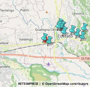 Mappa Via Quintino Sella, 13852 Quaregna BI, Italia (1.83636)