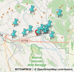 Mappa Via Quintino Sella, 13852 Quaregna BI, Italia (2.87923)