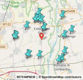 Mappa Via Friuli, 24055 Cologno Al Serio BG, Italia (4.134)