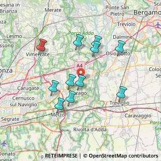 Mappa Via Santa Elisabetta, 20060 Pozzo d'Adda MI, Italia (6.86545)