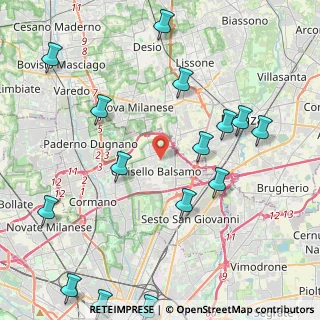 Mappa Via Monte Grappa, 20092 Cinisello Balsamo MI, Italia (5.372)