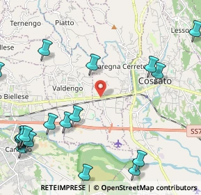 Mappa Via Quintino Sella, 13852 Cerreto Castello BI, Italia (3.0895)