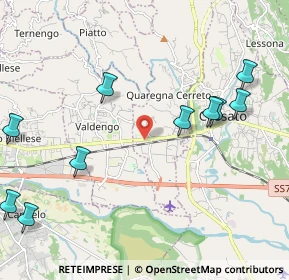 Mappa Via Quintino Sella, 13852 Cerreto Castello BI, Italia (2.76182)