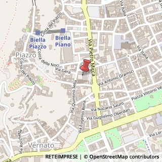 Mappa Via Quintino Sella, 54/b, 13900 Biella, Biella (Piemonte)