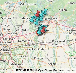 Mappa Via degli Affari, 24045 Fara Gera d'Adda BG, Italia (7.45125)