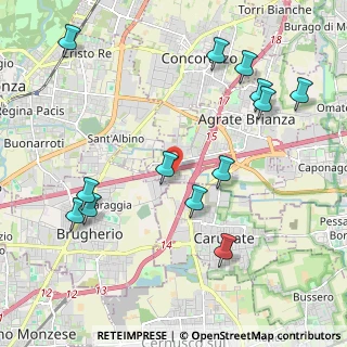 Mappa Via Talete, 20864 Agrate Brianza MB, Italia (2.38231)