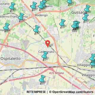 Mappa Via Pietro Trebeschi, 25045 Castegnato BS, Italia (3.4695)